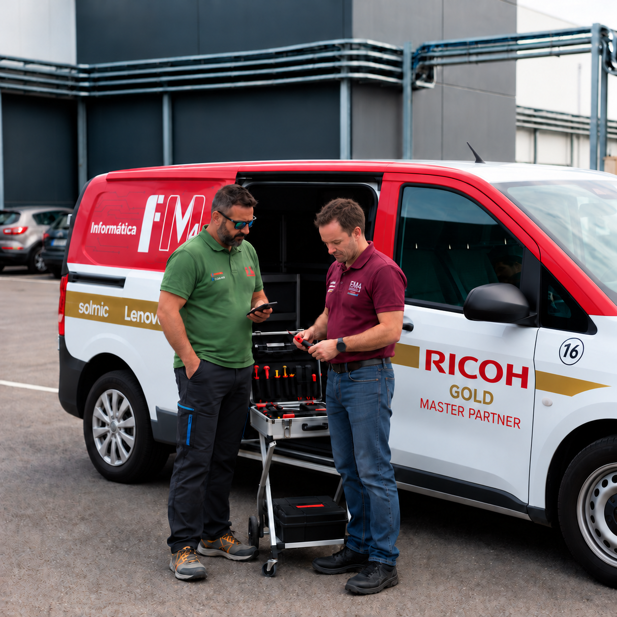 Equipo de profesionales de FM4 - Soporte y mantenimiento informático para empresas en Huelva